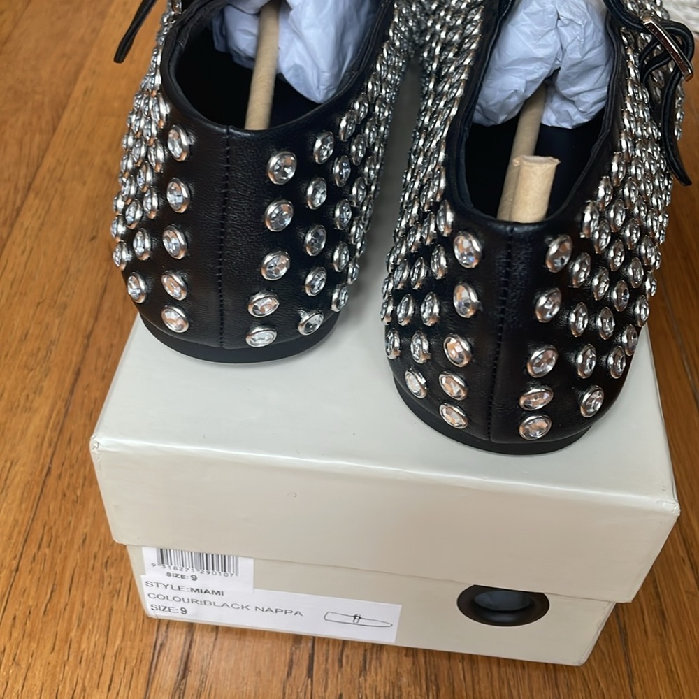 Tony Bianco Miami Flat in Black Nappa - Picture 5 of 6